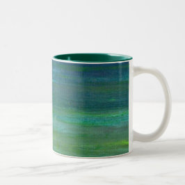 Aquamarine Malerei Zweifarbige Tasse