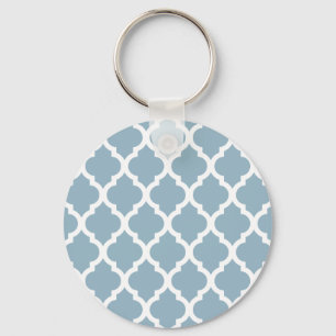 Aquamarine marokkanische Tile Trellis Schlüsselanhänger