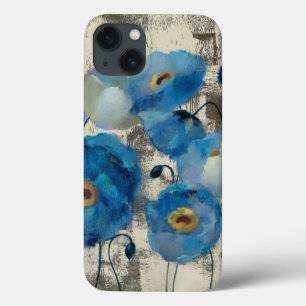 Aquamarine mit Blumen iPhone 13 Hülle
