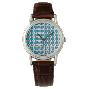 Aquamarine Motif Armbanduhr