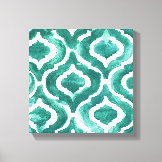 Aquamarine Motif IV Leinwanddruck (Vorderseite)