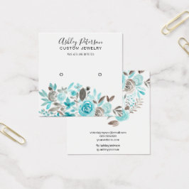 Aquamarine Ohrendarstellung der Aquarellfarben