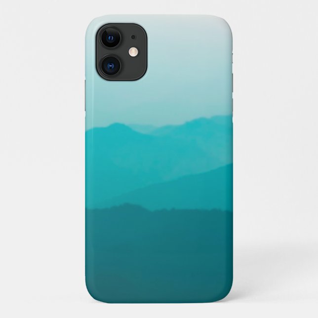 Aquamarine Omelengebirge Case-Mate iPhone Hülle (Rückseite)