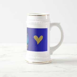 Aquamarine OsterTasse mit Liebe & Sparkor Design � Bierglas
