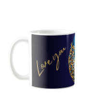 Aquamarine OsterTasse mit Liebe & Sparkor Design �