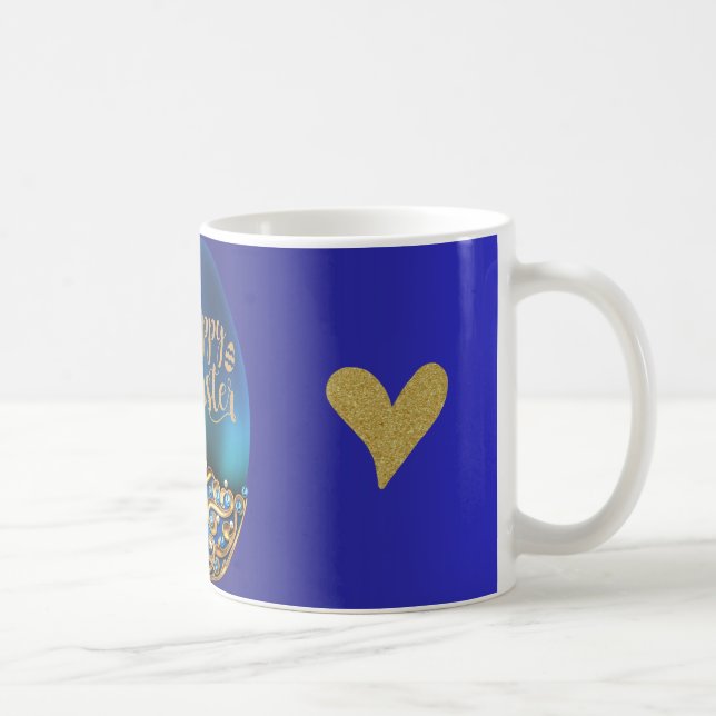 Aquamarine OsterTasse mit Liebe & Sparkor Design � Kaffeetasse (Rechts)