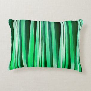 Aquamarine-Ozean-Stripy Muster Zierkissen