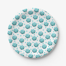 Aquamarine Peppermint Candy Paper Teller