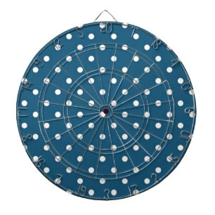 Aquamarine Polka Dots Dartscheibe