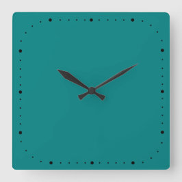 Aquamarine quadratische Wall-Uhr ohne Zahlen Wanduhr
