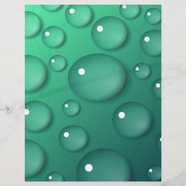 Aquamarine Raindrop Textur (Vorderseite)