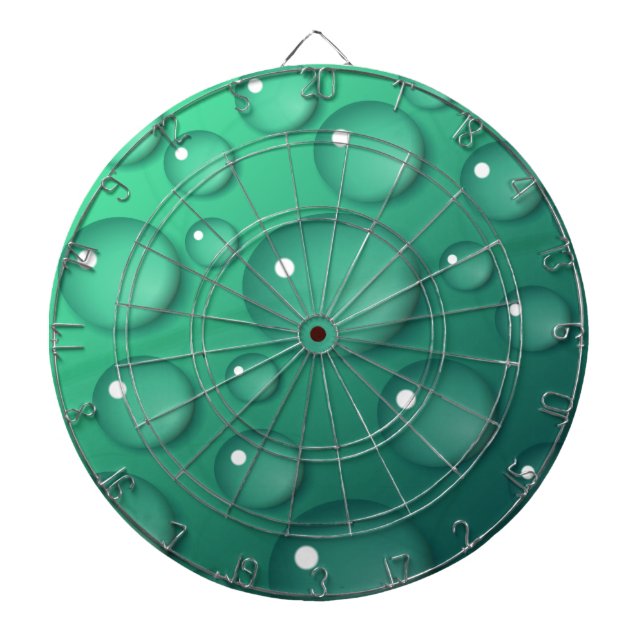 Aquamarine Raindrop Textur Dartscheibe (vorne)