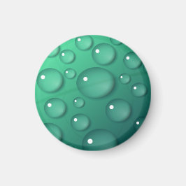 Aquamarine Raindrop Textur Magnet