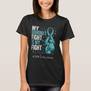 Aquamarine Ribbon Großmutter Sucht Erholung Awaren T-Shirt