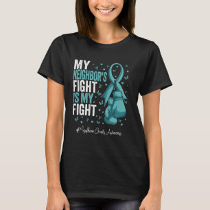 Aquamarine Ribbon Nachbarschaft Myasthenia Gravis T-Shirt