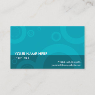 aquamarine Ringe Visitenkarte