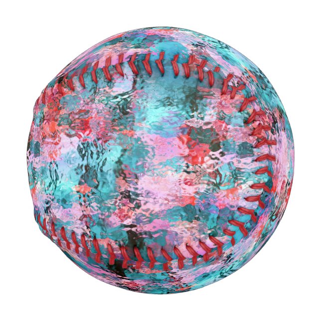 Aquamarine Rose Gold Rote Farbe Baseball (Vorne Rechts)