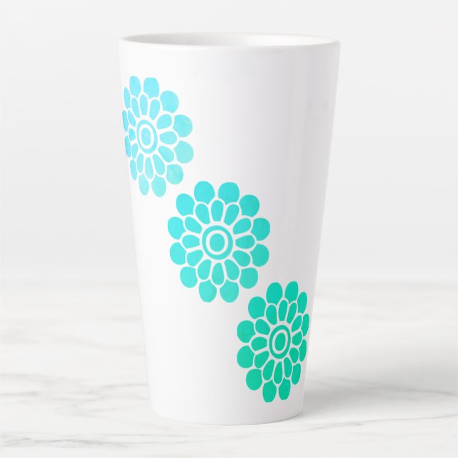 Aquamarine Ruhe Milchtasse (Vorderseite)