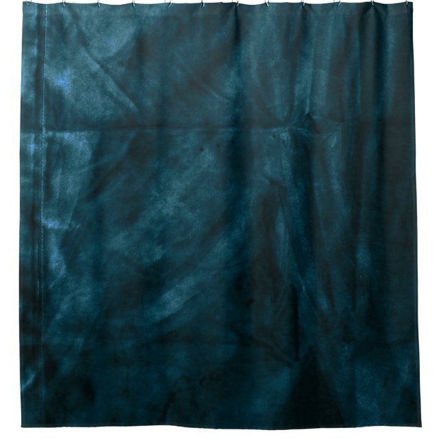 Aquamarine Satinmatte Duschvorhang (Vorderseite)