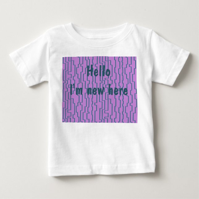 Aquamarine Schaltlinien Baby T-shirt (Vorderseite)