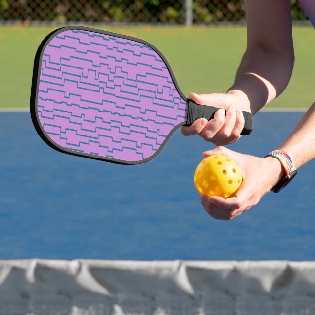 Aquamarine Schaltlinien Pickleball Schläger (InSitu)