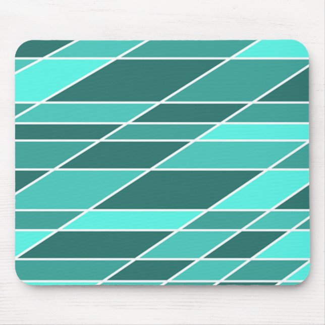 Aquamarine Schattierungen Mousepad (Vorne)