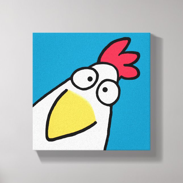 Aquamarine SCHICKEN von Sandra Boynton Leinwanddruck (Vorderseite)