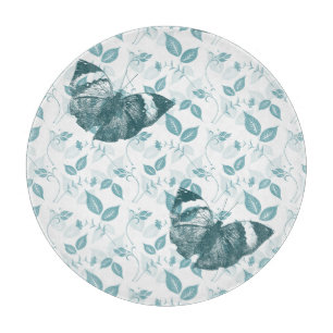 Aquamarine Schmetterlinge Schneidebrett