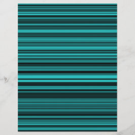 Aquamarine schwarze Streifen Briefbogen