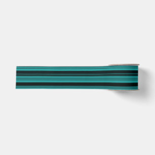 Aquamarine schwarze Streifen Ripsband