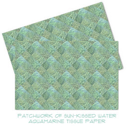 Aquamarine Seafoam Aqua Wasserpfeifen Seidenpapier