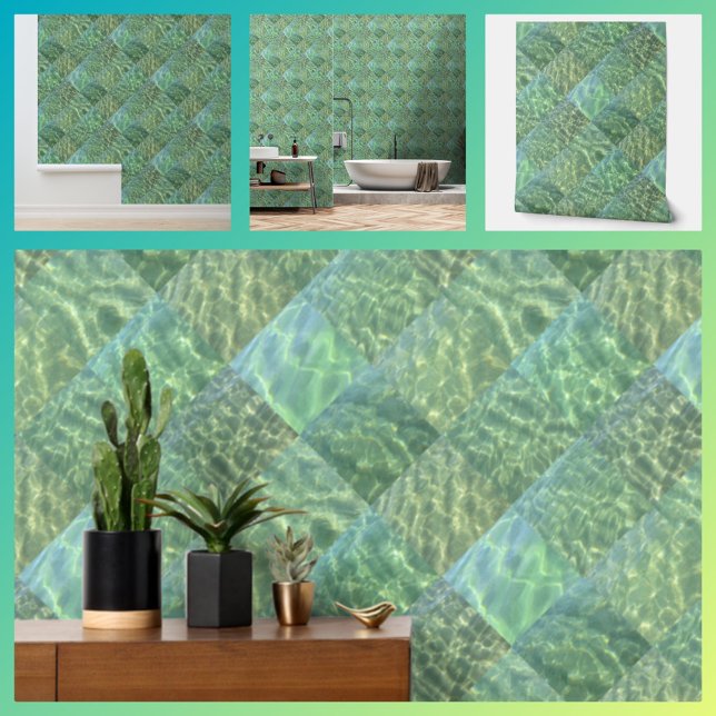 Aquamarine Seafoam Aqua Wasserpfeifen Tapete (Von Creator hochgeladen)