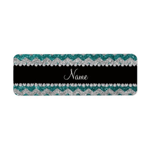 Aquamarine silberne Glittersparren des