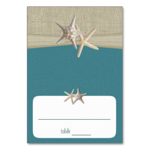 Aquamarine Sitzkarte von Beach Amore Tischnummer