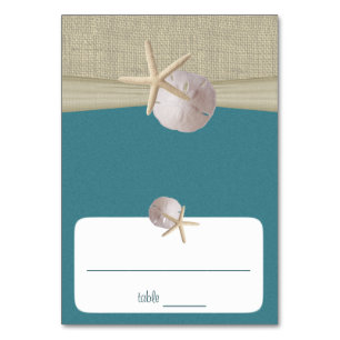 Aquamarine Sitzkarte von Beach Amore Tischnummer