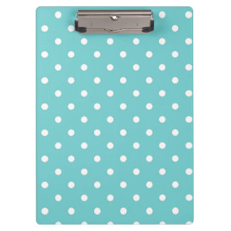 Aquamarine Sky Polka Dot Zwischenablage Klemmbrett