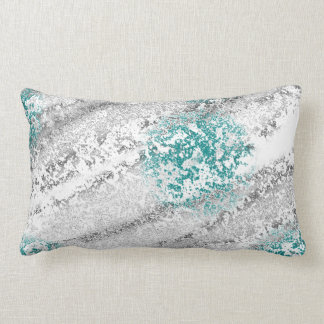 Aquamarine-Strand-themenorientierter Designer Lendenkissen