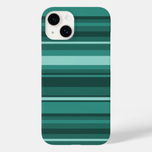 Aquamarine Streifen Case-Mate iPhone 14 Hülle