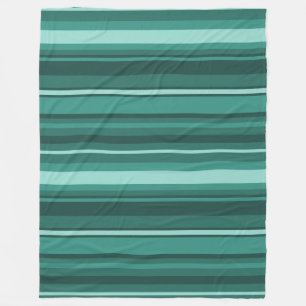 Aquamarine Streifen Fleecedecke