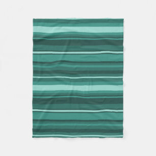 Aquamarine Streifen Fleecedecke