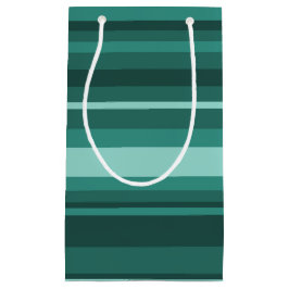Aquamarine Streifen Kleine Geschenktüte