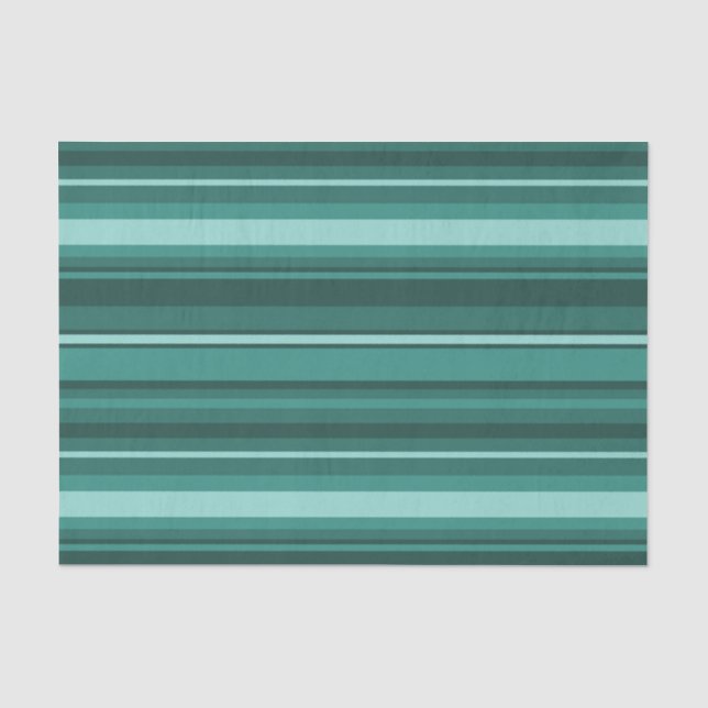 Aquamarine Streifen Seidenpapier (Vorderseite)
