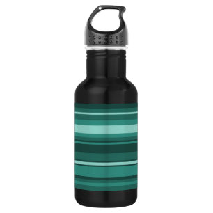 Aquamarine Streifen Trinkflasche