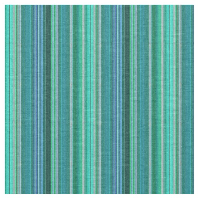 Aquamarine Streifenkonstruktionsstoffe Stoff (Nahaufnahme)