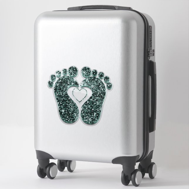 Aquamarine Therapie mit Fütterungs-Baby Heart Refl Aufkleber (Koffer)