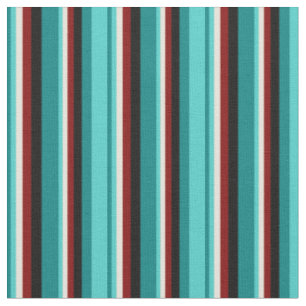 Aquamarine, türkisfarbene, beige, maroon und schw stoff