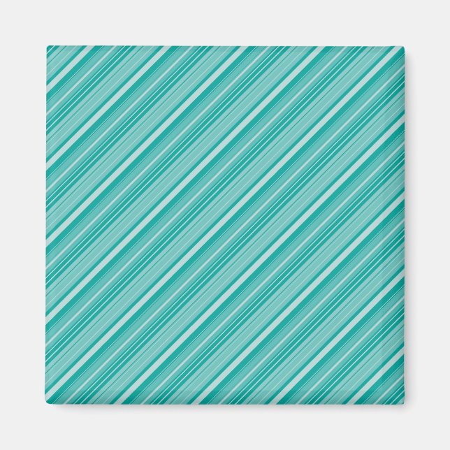 Aquamarine türkisfarbene Zierspieße Magnet (Vorne)