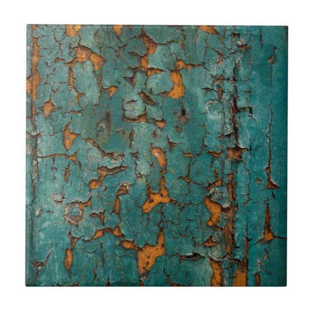 Aquamarine u. gelbe Schalen-Farbe Fliese (Vorderseite)