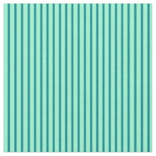 Aquamarine und Aquamarine Streifen Stoff