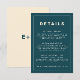 Aquamarine und beige Wes Anderson Inspiriert Detai Einladung